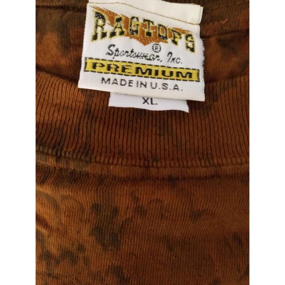 Authentic Ragtops Sportswear Wolf Pack Tie Dye Tee Shirt - Size XL - Picture 4 of 9